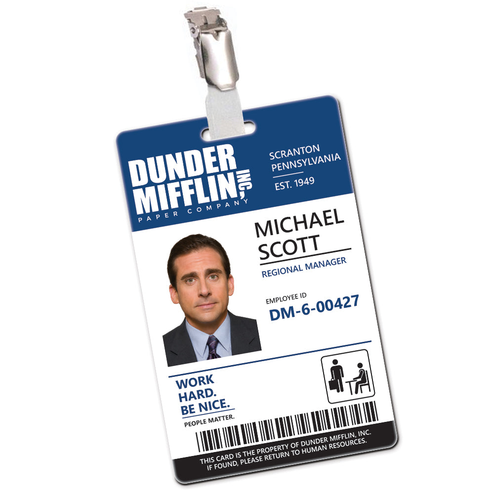 Dunder Mifflin Paper Company Cosplay ID Card