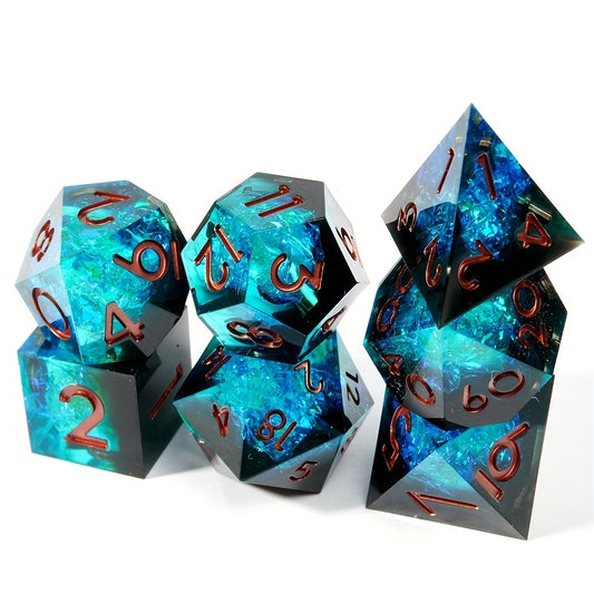 Celestial Glow - Resin Dice Set