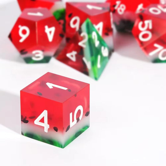 Watermelon - Resin Dice Set