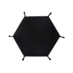 Hexagonal Folding PU Leather Dice Tray