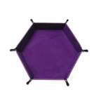 Hexagonal Folding PU Leather Dice Tray