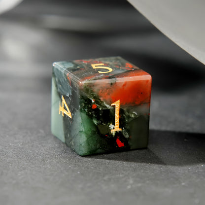 Bloodstone - Gemstone Dice Set