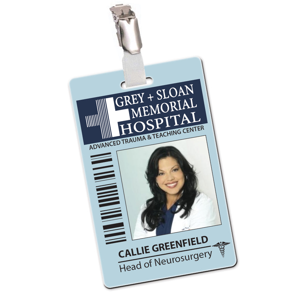 Grey + Sloan Memorial Hospital Cosplay ID Card