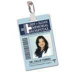 Grey + Sloan Memorial Hospital Cosplay ID Card