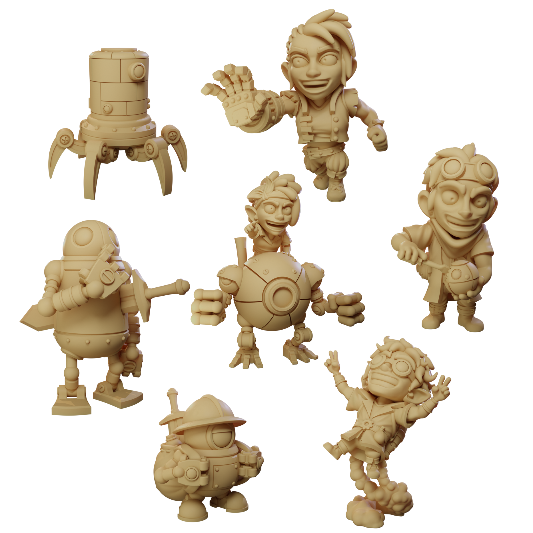 Stone King's Artificers & Machines Oversized Resin Miniatures