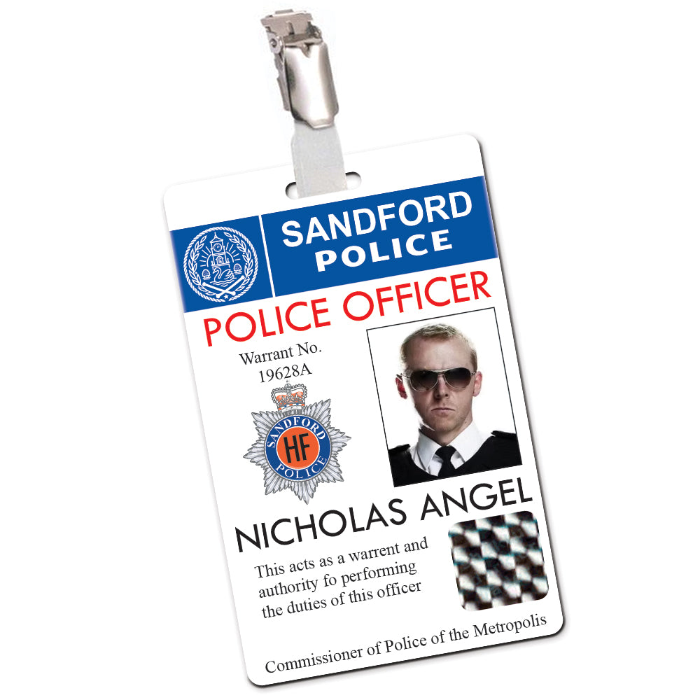 Hot Fuzz Sandford Police Cosplay ID Card
