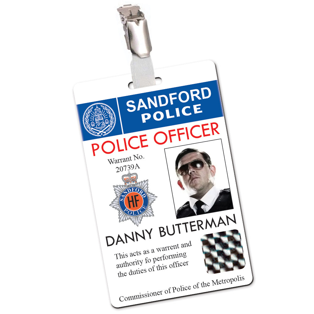 Hot Fuzz Sandford Police Cosplay ID Card