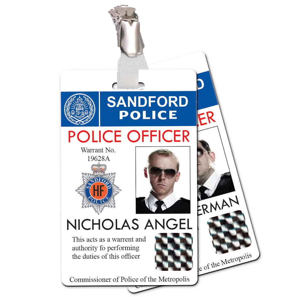 Hot Fuzz Sandford Police Cosplay ID Card
