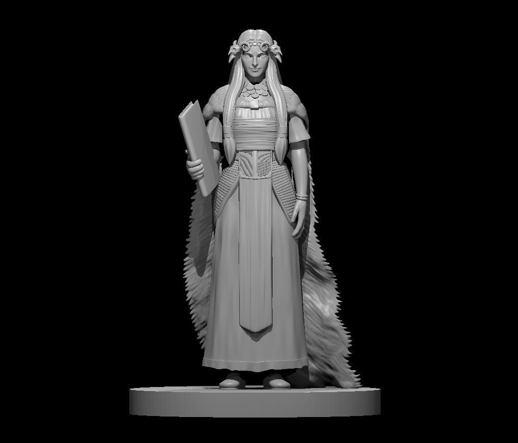 Human Female Sage 28mm Scale Miniature