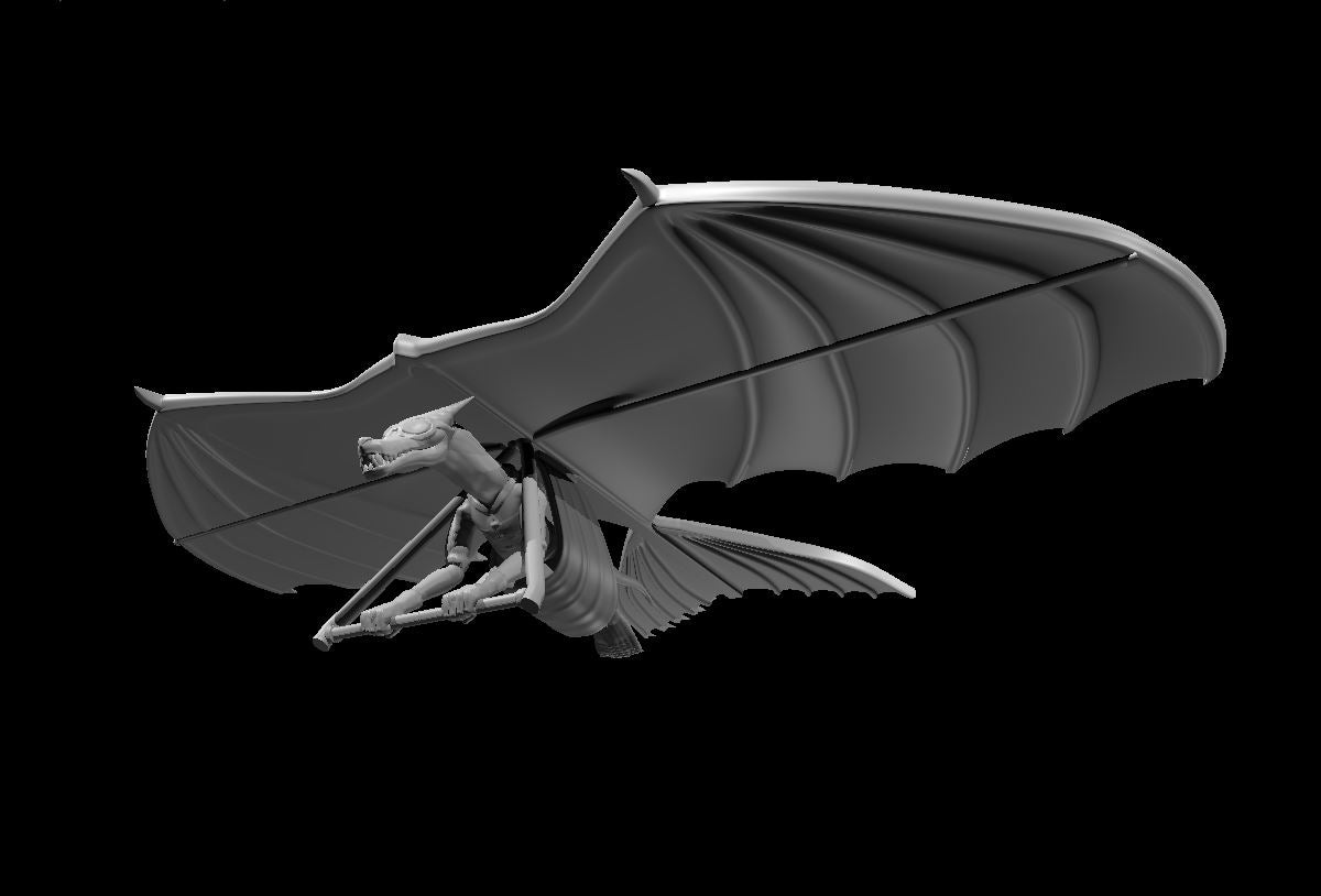 Kobold Artificer on Hang Glider - 28mm Scale Miniature