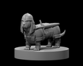 Lady Beatrice the Basset Hound Fighter 28mm scale miniature