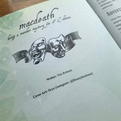 Macdeath DND one shot- a 5th Edition Murder Mystery