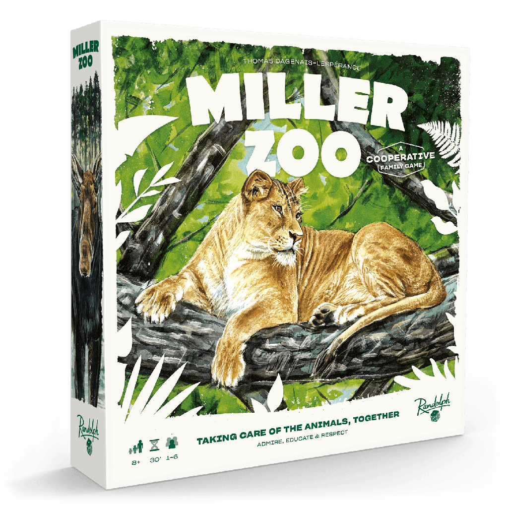 Miller Zoo cooperative family board game box