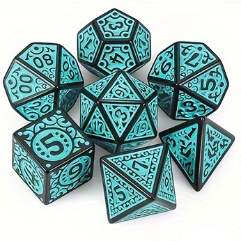 Mystic Runes Dice Set - Green