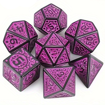 Mystic Runes Dice Set - Purple