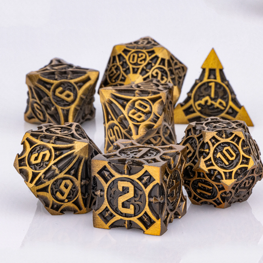 Metal Dice Set - Morning Star - Copper