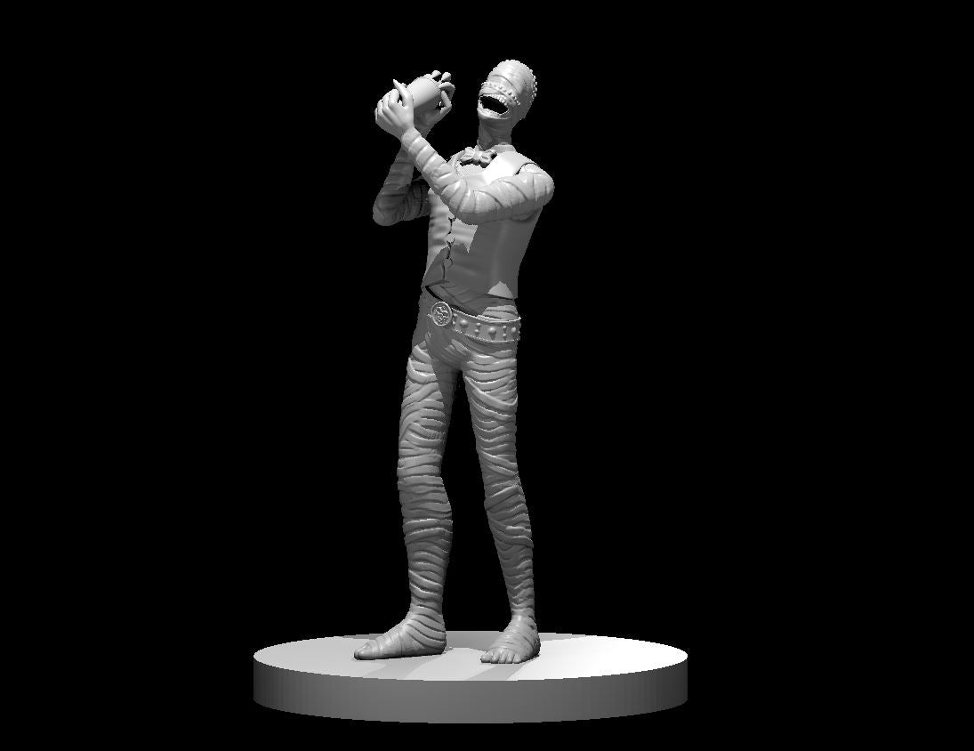 Mummy Bartender 28mm Scale Miniature