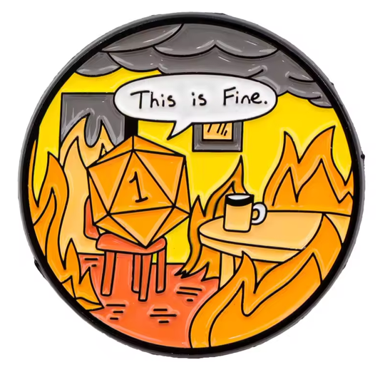 Natural 1 This is Fine Enamel Pin Badge