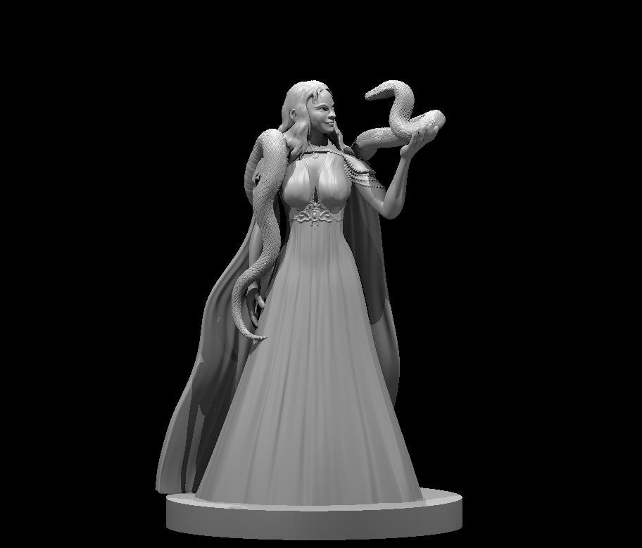 Noble Female with Snake 28mm Scale Miniature