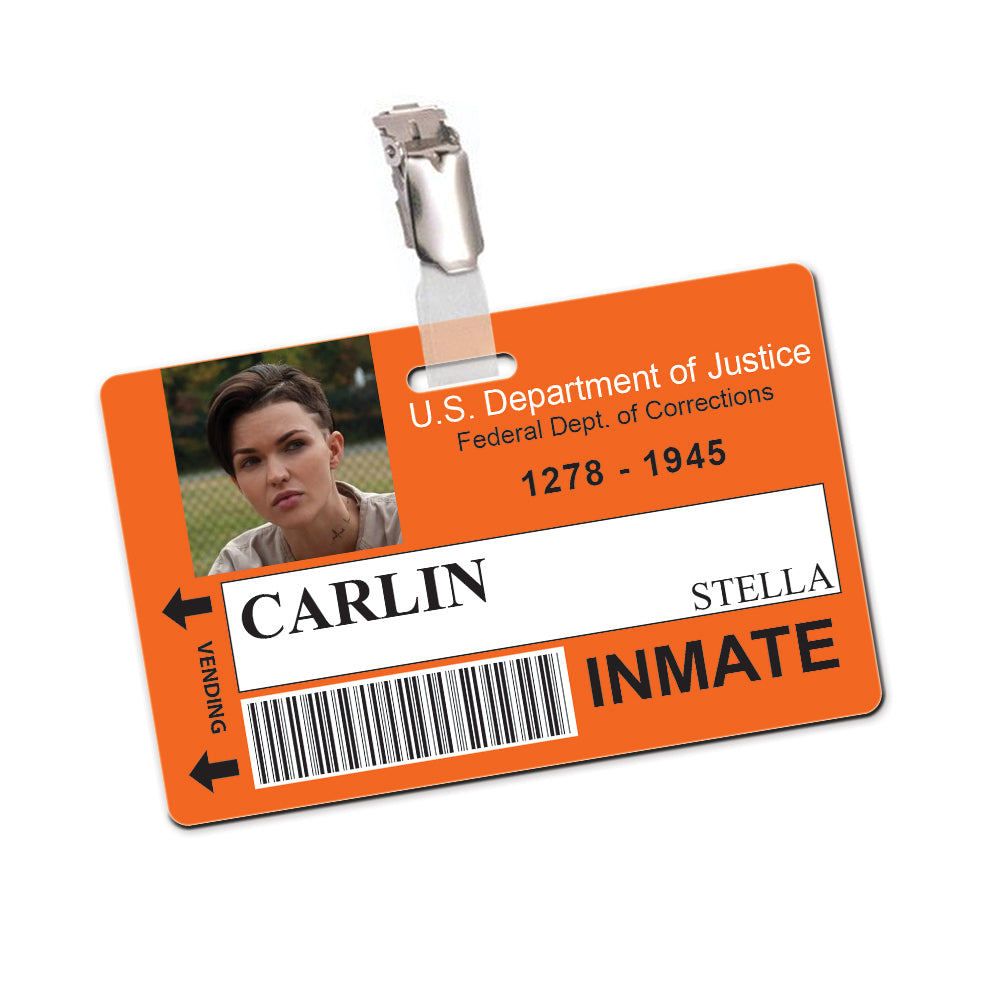 Orange is the New Black Inmate Cosplay ID Card