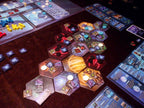 Omega Centauri modular galaxy map and player boards set up for play
