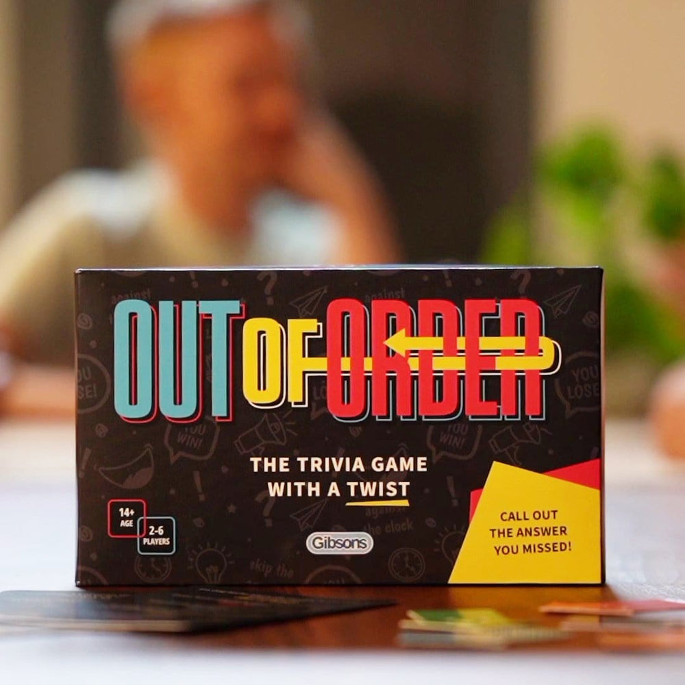 Out of Order trivia card game