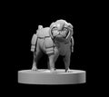 Pug in Armour - 28mm Scale Miniature