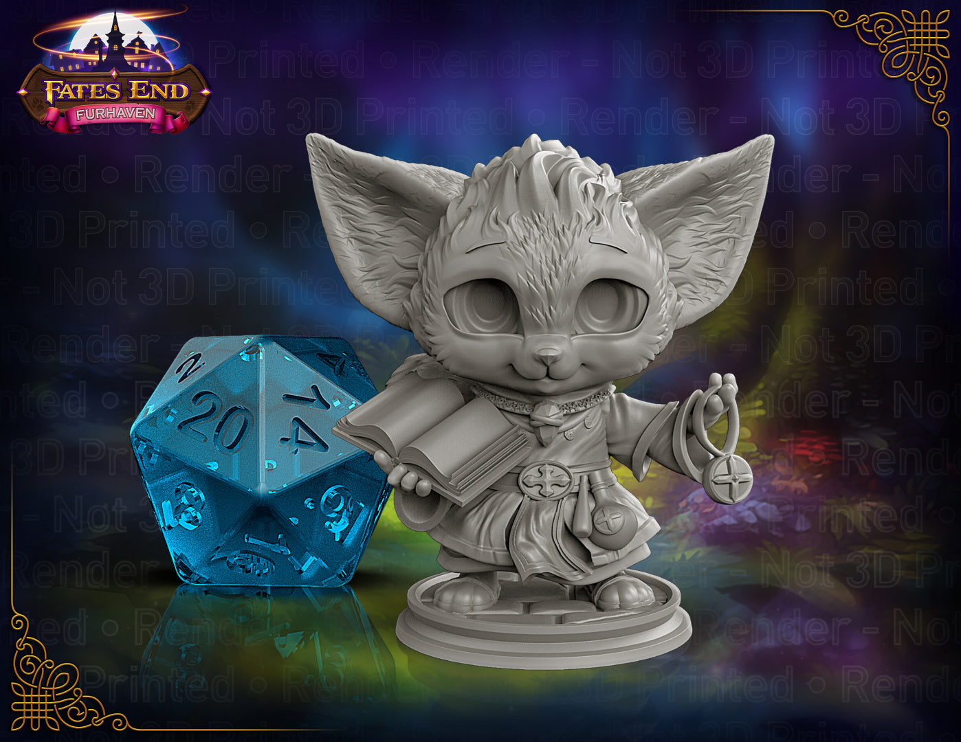 Kit the Fox Cleric 28mm Scale Miniature