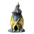 The Skeletal Dragon - Hand Painted Dice Tower
