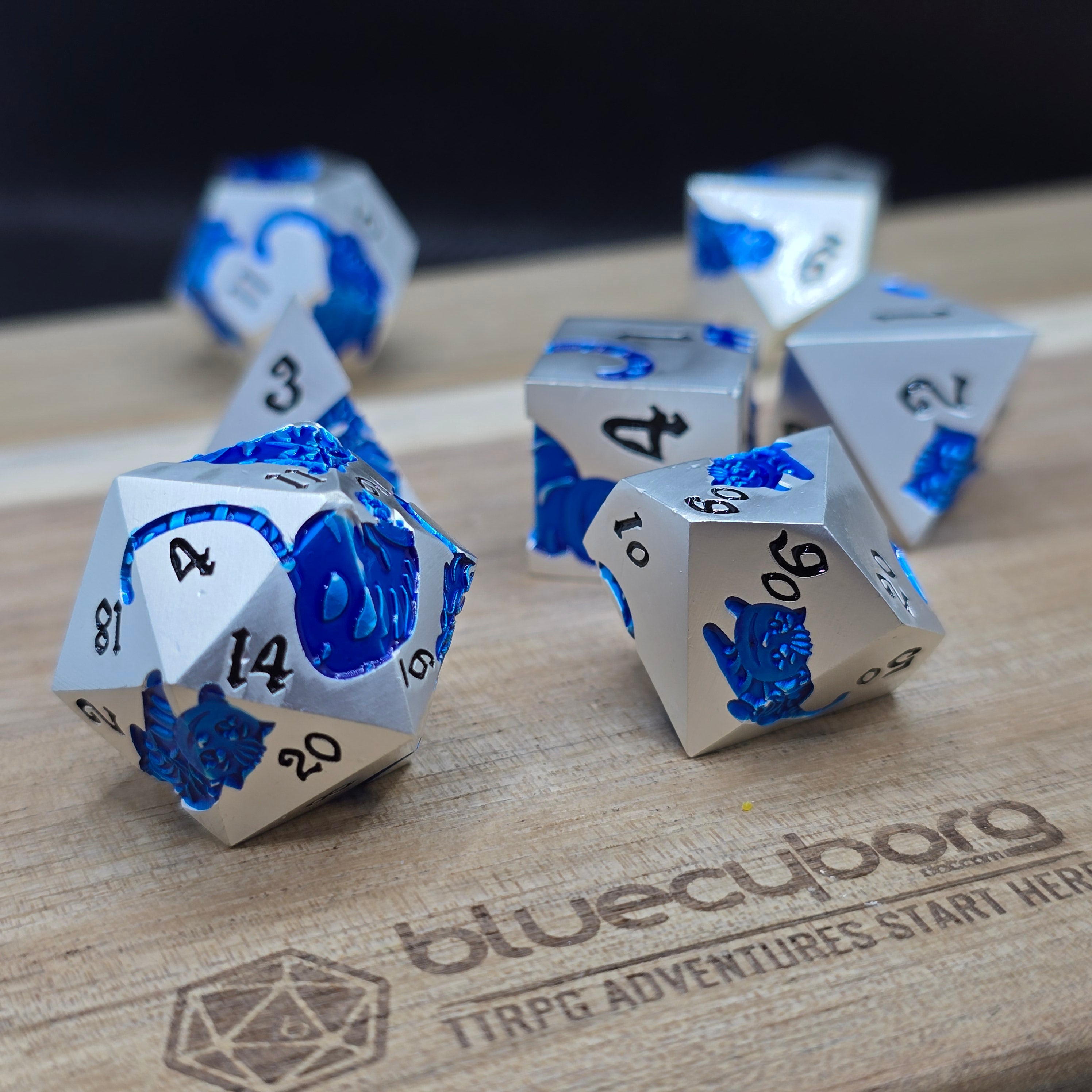 Cobaltclaw - Meowtalurgy - Metal Dice Set