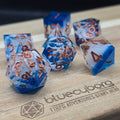Azure Ember - Resin Dice Set