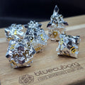 Embercrest - Silver - Metal Dice Set