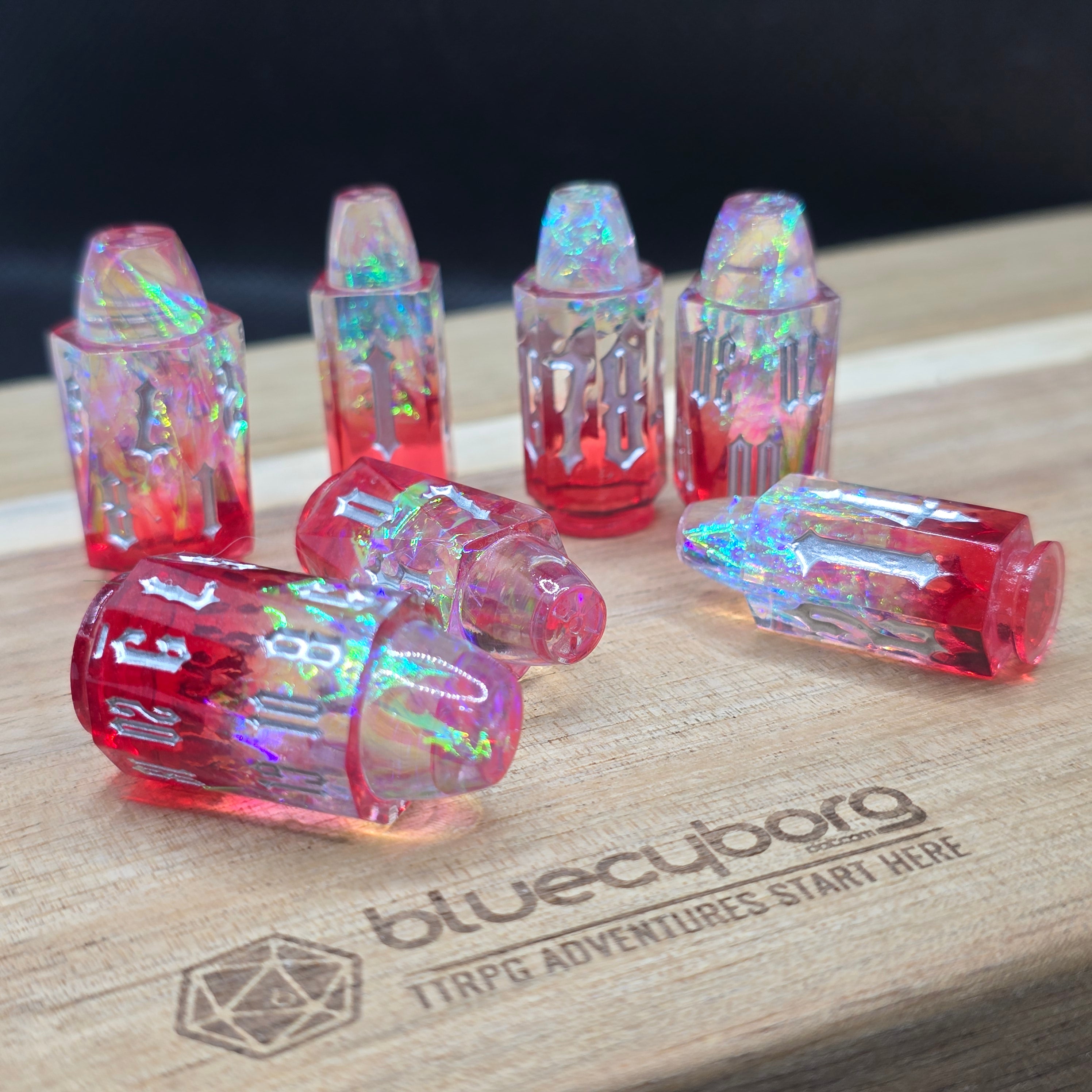 Red Bullet - Resin Dice Set