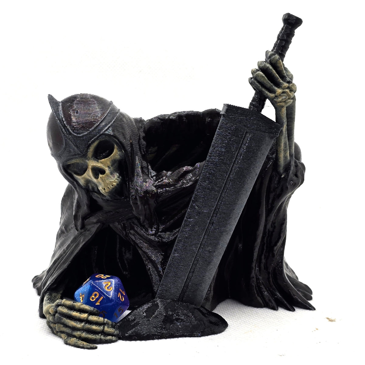 Rotlord Dice Tower designed by STLFLIX and hand painted at BlueCyborg