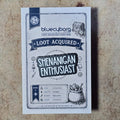 Shenanigan Enthusiast enamel pin badge on BlueCyborg loot card