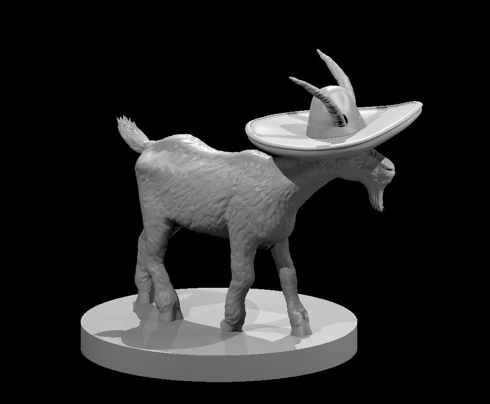 Sombrero Goat 28mm scale miniature