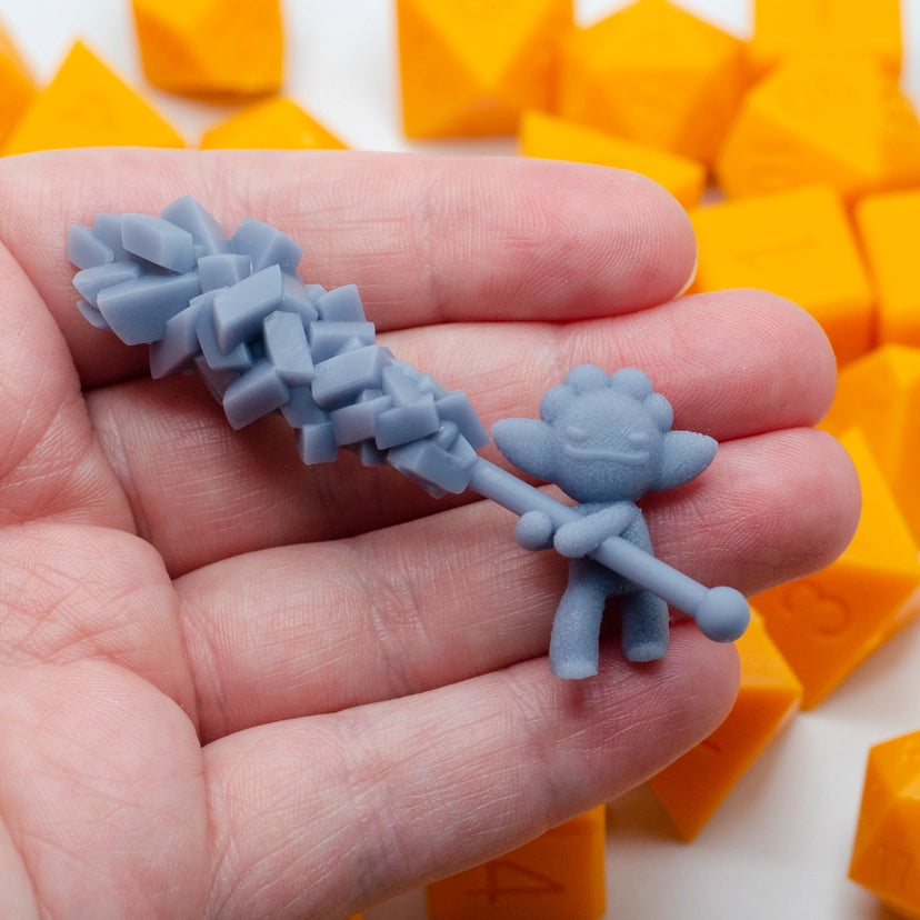 Sour Gummy Goblin with rock candy staff
