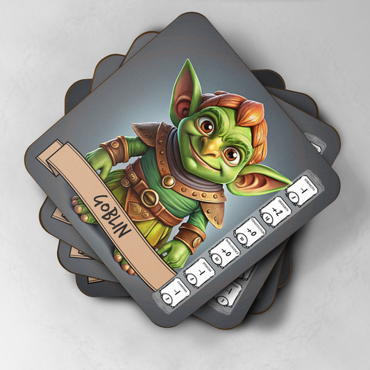 5e Monster Stats Coaster - Goblin