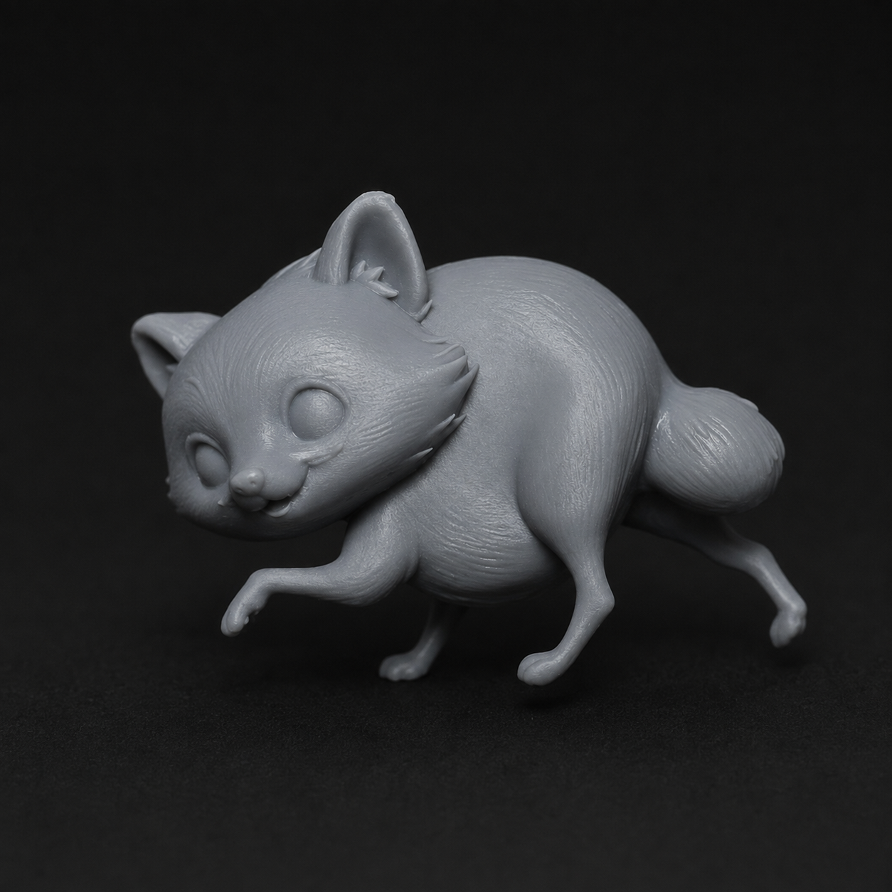Timothy the Roundback Raccoon Oversized Miniature