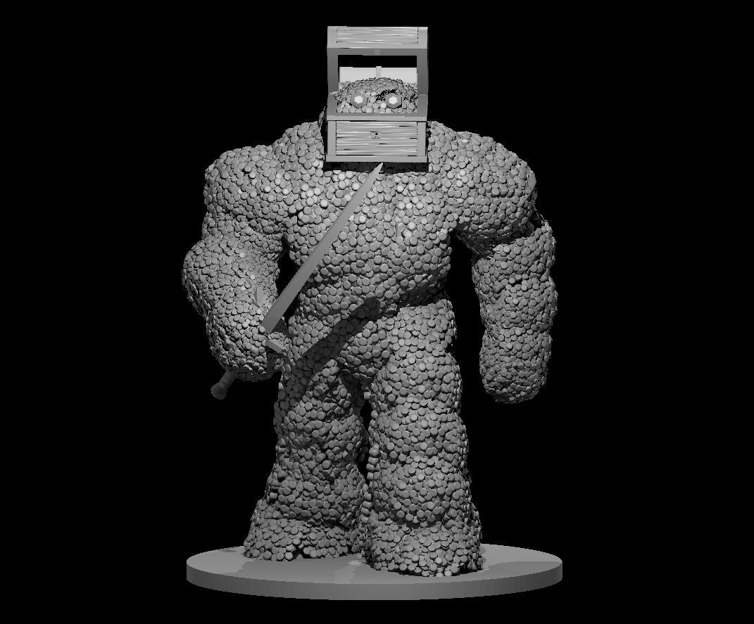 Treasure Golem - 28mm Scale Miniature