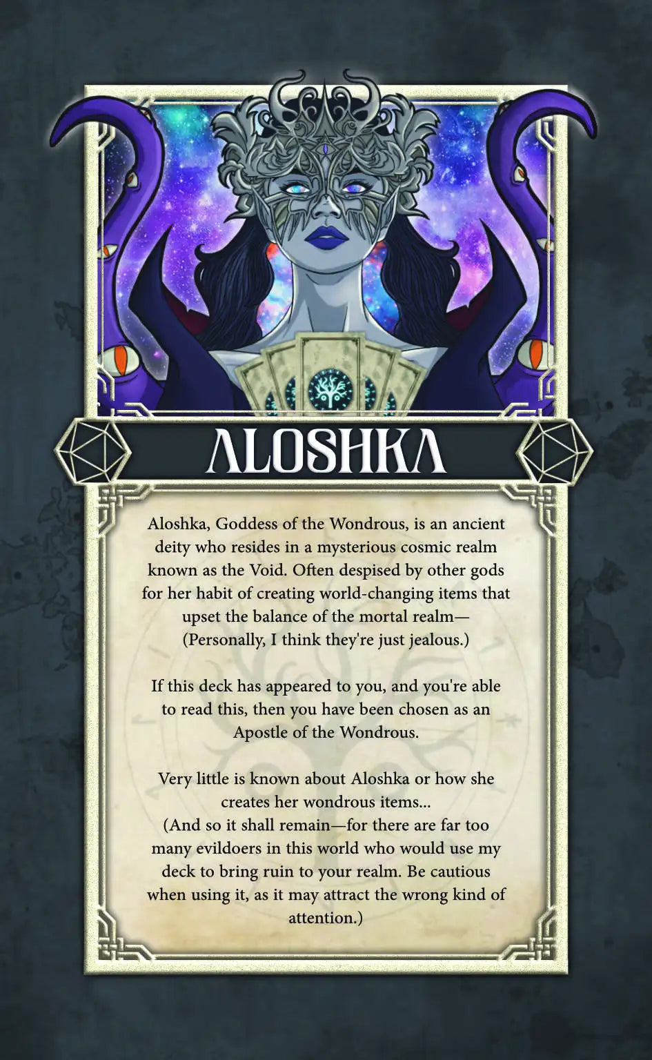 The Deck of Wondrous Items – 78 Fully Illustrated DnD 5e Tarot-sized Item/Lore RPG Cards