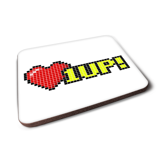 8Bit 1UP Extra Life Coaster