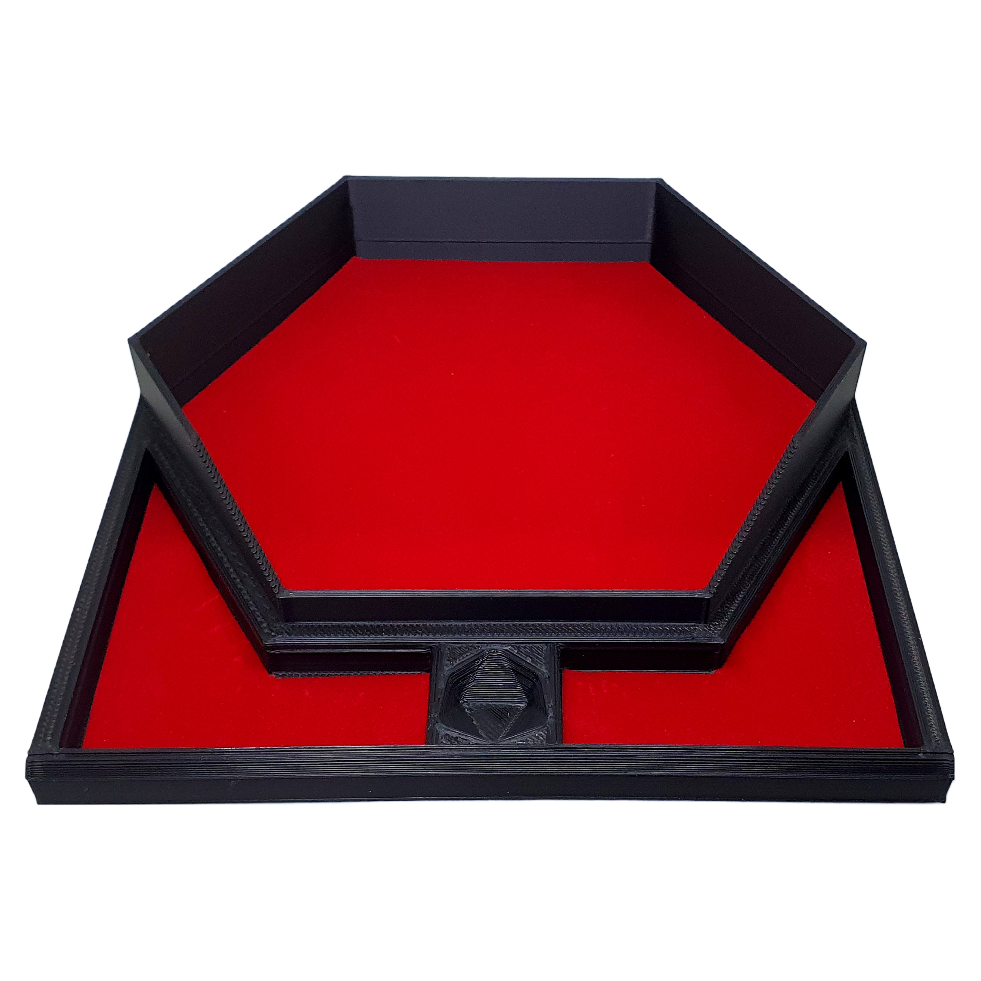 Hexagon Felt Lined Roll Tray BlueCyborg hexagon-felt-lined-roll-tray-bluecyborg