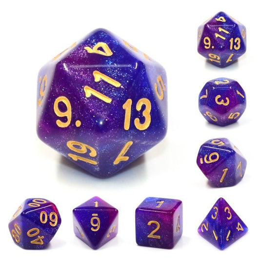 D20 Polyhedral 7 Piece Dice Set - Mythic - Thousand Stars