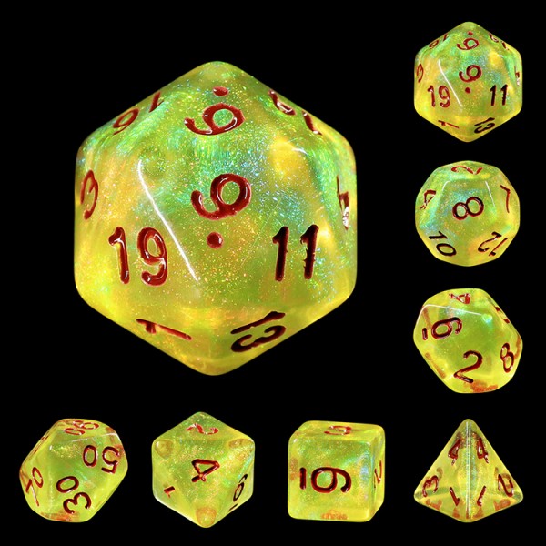 Mythic Dice Set - Lemon Yellow