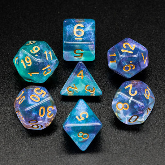 Mythic Dice Set - Blue Lagoon