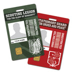 Attack On Titan Personalised Cosplay ID
