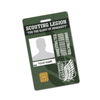 Attack On Titan Personalised Cosplay ID