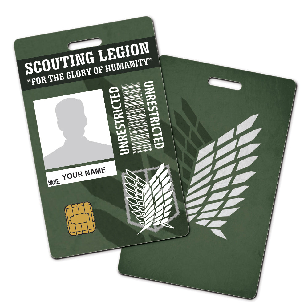 Attack On Titan Personalised Cosplay ID