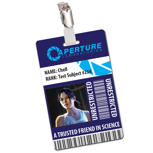Aperture Laboratories Cosplay ID Card